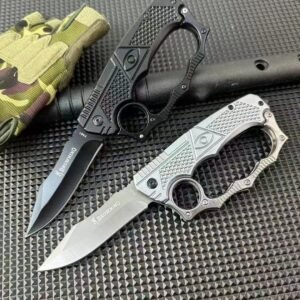 Finger Tiger Gloves Folding Pocket Knife Stainless Steel